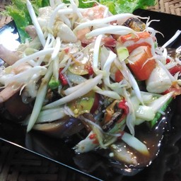 ตำซั่วทะเล-เครื่องจุกๆ