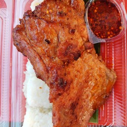 ข้าวสันคอหมูย่างSpicy