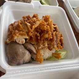 ข้าวมันไก่ทอด+ตับ