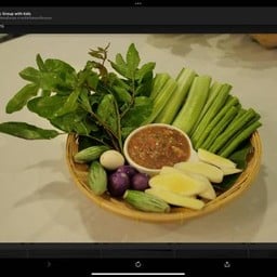 น้ำพริกกะปิ+ผักสด