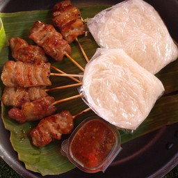 หมูปิ้งโบราณ (หมูปิ้งกะทิสด)