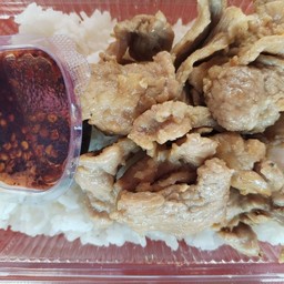 ข้าวหมูทอด