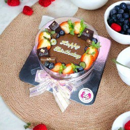 เค้กชอคโกแลตหน้านิ่ม 1 ปอนด์ #TKBerriesMix