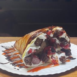 สตรอว์เบอร์รี่บราวนี่เย็น