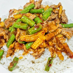 ข้าวผัดพริกเผาหมู/ไก่