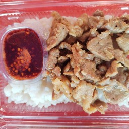 ข้าวเนื้อทอด