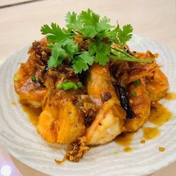 กุ้งทอดซอสมะขาม
