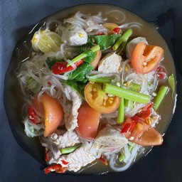 ตำเส้นเล็กหมู