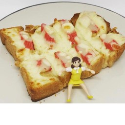 ปังปิ้งเนย ชีส ปูอัด.