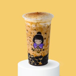 นมสดบราวน์ชูก้าร์ไข่มุกลาวา