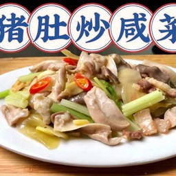 ผัดกะเพาะหมู