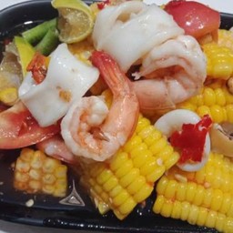 ตำข้าวโพดกุ้งลวก