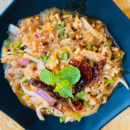 ลาบวุ้นเส้นหมูสับ