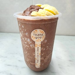 ช็อกโก้ บานาน่า เวย์โปรตีน สมูทตี้ พรีเมี่ยม- สูตรหวานน้อย อร่อย โปรตีนสูง!