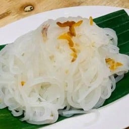 เส้นเล็กลวก กระเทียมเจียว