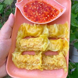 [อร่อยซ่ากับโค้ก] เกี๊ยวหมูเด้งต้ม +  โค้ก ออริจินัล (กระป๋อง) 