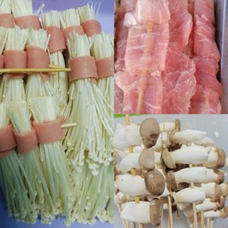 หม่าล่ารวมเห็ดและหมู 6 ไม้