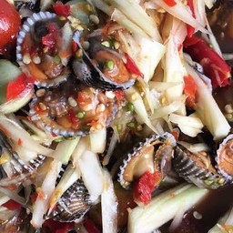 ตำหอยแครง