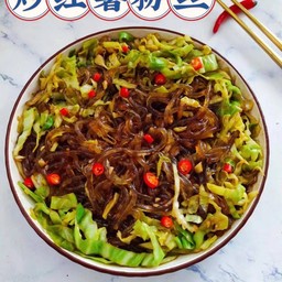 ผัดเส้นมันเทศ