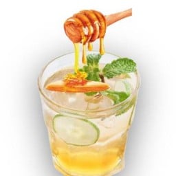 น้ำผึ้งมะนาวโซดา. (ใช้มะนาวสด)