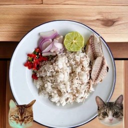 ข้าวคลุกปลาทู (ข้าวแมว)