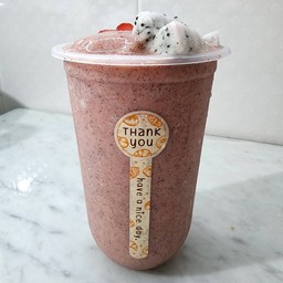 แก้วมังกรสตรอเบอรี่ สมูทตี้ - สูตรหวานน้อย อร่อย สดชื่น! ( ขายดีมาก )