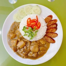 ข้าวราดหน้าไก่กุนเชียง