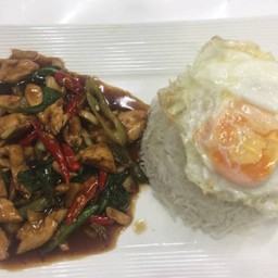 Steamed Rice (Meat)بهت كباو لحم