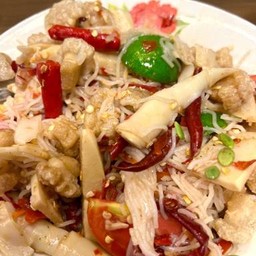 ตำซั่วหน่อไม้กากหมู