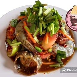ตำกุ้งสด