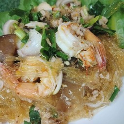 ลาบวุ้นเส้นหมูสับกุ้ง