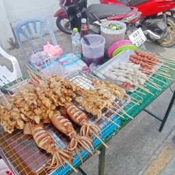 ชอบปลาหมึกย่างวัดเขมา วัดเขมา