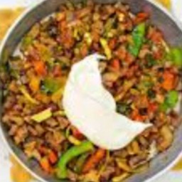 لحم مقلي حرظه بالجبن