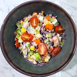 ยำสลัด ผักรวม พรีเมี่ยม - น้ำสลัดสูตรพิเศษ ( เมนูแนะนำ ) ขายดี!