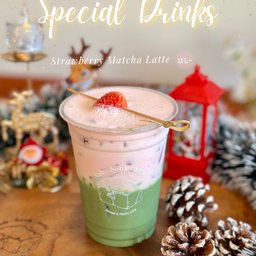 Strawberry Matcha Latte