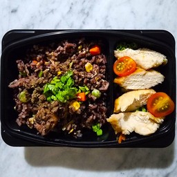 ข้าวไรซ์เบอร์รี่ - ผัดอกไก่ คลีน หอม อร่อย - ( ขายดี ) แนะนำ!