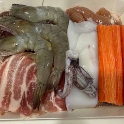 ชุดหมูกะทะกลางราคา450บาท/ขนาด800กรัม