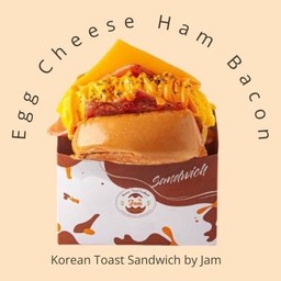 !เมนูขายดี! แซนวิชไข่นุ่มชีส+แฮม+เบคอน