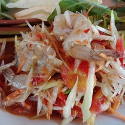 ตำกุ้งสด
