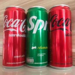 โค้กออริจินอล+โค้กไม่มีน้ำตาล+สไปร์ท กระป๋องใหญ่