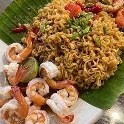 ตำมาม่ากุ้งสุก