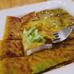 โรตีคัสตาร์ดใบเตยมะพร้าวอ่อน