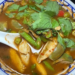 แกงป่าปลาเห็ดโคน