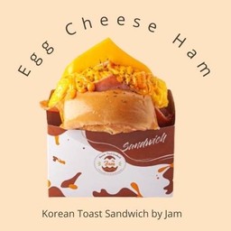 แซนวิชไข่นุ่มชีส+แฮม