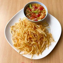 ส้มตำทอด Fried papaya salad