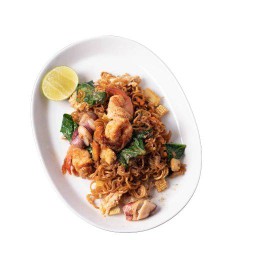 Stir Fried Instant Noodles With Seafood