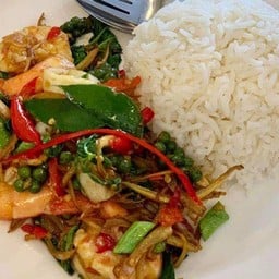 ข้าวราดผัดฉ่ากุ้ง