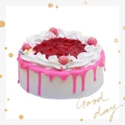 สตรอเบอรี่เค้ก ครี่งปอนด์