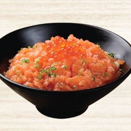 NegiSalmon/Ikura Donburi /ข้าวหน้าแซลมอนสับไข่ปลาแซลมอน