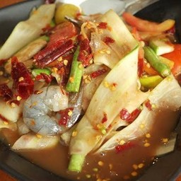 ตำหลวงพระบางกุ้งสด